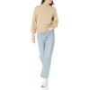 imageAmazon Essentials Womens PullOver Cotton Sweaters FunnelNeck Available in Plus SizeTan