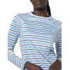 imageAmazon Essentials Womens Rash Guard Long SleeveBlue Horizontal Stripe
