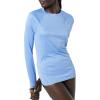 imageAmazon Essentials Womens Rash Guard Long SleeveLight Blue