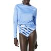 imageAmazon Essentials Womens Rash Guard Long SleeveLight Blue