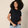 imageAmazon Essentials Womens Regular Fit 100 Cotton Crewneck Short Sleeve TShirt MultipacksBlack