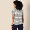 imageAmazon Essentials Womens Regular Fit 100 Cotton Crewneck Short Sleeve TShirt MultipacksEggshell White Black French Stripe