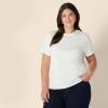 imageAmazon Essentials Womens Regular Fit 100 Cotton Crewneck Short Sleeve TShirt MultipacksWhite