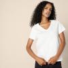 imageAmazon Essentials Womens Regular Fit 100 Cotton VNeck Short Sleeve TShirt MultipacksBlackWhite