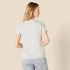 imageAmazon Essentials Womens Regular Fit 100 Cotton VNeck Short Sleeve TShirt MultipacksLight Grey Heather