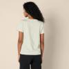 imageAmazon Essentials Womens Regular Fit 100 Cotton VNeck Short Sleeve TShirt MultipacksSand Heather