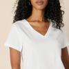 imageAmazon Essentials Womens Regular Fit 100 Cotton VNeck Short Sleeve TShirt MultipacksWhite