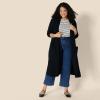 imageAmazon Essentials Womens Regular Fit Lightweight Duster Length Cardigan SweaterBlack
