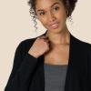 imageAmazon Essentials Womens Regular Fit Lightweight Duster Length Cardigan SweaterBlack