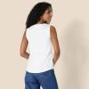 imageAmazon Essentials Womens RegularFit 100 Cotton Sleeveless Tank Top Pack of 2BlackWhite
