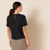 imageAmazon Essentials Womens RegularFit Georgette Short Sleeve TopBlack