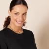 imageAmazon Essentials Womens RegularFit Georgette Short Sleeve TopBlack