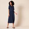 imageAmazon Essentials Womens RegularFit Georgette Short Sleeve TopNavy