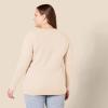 imageAmazon Essentials Womens RegularFit Soft Touch LongSleeve Crewneck SweaterBeige