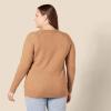 imageAmazon Essentials Womens RegularFit Soft Touch LongSleeve Crewneck SweaterCamel Heather