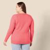 imageAmazon Essentials Womens RegularFit Soft Touch LongSleeve Crewneck SweaterCoral Pink
