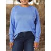 imageAmazon Essentials Womens RegularFit Soft Touch LongSleeve Crewneck SweaterCornflower Blue