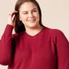 imageAmazon Essentials Womens RegularFit Soft Touch LongSleeve Crewneck SweaterDark Red