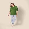 imageAmazon Essentials Womens RegularFit Soft Touch LongSleeve Crewneck SweaterGreen