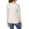 imageAmazon Essentials Womens RegularFit Soft Touch LongSleeve Crewneck SweaterGrey Oatmeal Heather Color Block