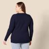 imageAmazon Essentials Womens RegularFit Soft Touch LongSleeve Crewneck SweaterNavy