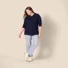 imageAmazon Essentials Womens RegularFit Soft Touch LongSleeve Crewneck SweaterNavy