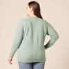 imageAmazon Essentials Womens RegularFit Soft Touch LongSleeve Crewneck SweaterSage Green Heather