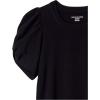 imageAmazon Essentials Womens RegularFit Twist Sleeve Crewneck TShirtBlack