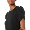 imageAmazon Essentials Womens RegularFit Twist Sleeve Crewneck TShirtBlack
