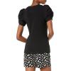 imageAmazon Essentials Womens RegularFit Twist Sleeve Crewneck TShirtBlack