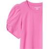 imageAmazon Essentials Womens RegularFit Twist Sleeve Crewneck TShirtBright Pink