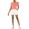 imageAmazon Essentials Womens RegularFit Twist Sleeve Crewneck TShirtCoral Pink