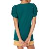imageAmazon Essentials Womens RegularFit Twist Sleeve Crewneck TShirtForest Green