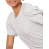 imageAmazon Essentials Womens RegularFit Twist Sleeve Crewneck TShirtLight Grey Heather