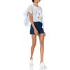 imageAmazon Essentials Womens RegularFit Twist Sleeve Crewneck TShirtLight Grey Heather