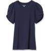 imageAmazon Essentials Womens RegularFit Twist Sleeve Crewneck TShirtNavy