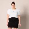 imageAmazon Essentials Womens RegularFit Twist Sleeve Crewneck TShirtWhite