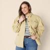 imageAmazon Essentials Womens Relaxed Fit Dropped Shoulder Midweight Cotton Twill JacketTan
