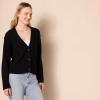 imageAmazon Essentials Womens Relaxed Fit VNeck Cropped CardiganBlack