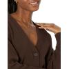 imageAmazon Essentials Womens Relaxed Fit VNeck Cropped CardiganEspresso