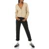 imageAmazon Essentials Womens Relaxed Fit VNeck Cropped CardiganTan