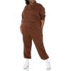 imageAmazon Essentials Womens Relaxed High Waist Joggers Available in Plus SizeDeep Brown