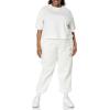 imageAmazon Essentials Womens Relaxed High Waist Joggers Available in Plus SizeEggshell White