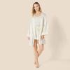 imageAmazon Essentials Womens RelaxedFit Satin Sleep RobeIvory