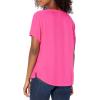 imageAmazon Essentials Womens RelaxedFit ShortSleeve Woven BlouseHot Pink