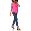 imageAmazon Essentials Womens RelaxedFit ShortSleeve Woven BlouseHot Pink