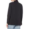 imageAmazon Essentials Womens RelaxedFit Soft Ponte BlazerBlack