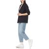 imageAmazon Essentials Womens RelaxedFit Soft Ponte BlazerBlack