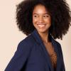 imageAmazon Essentials Womens RelaxedFit Soft Ponte BlazerNavy