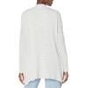 imageAmazon Essentials Womens RelaxedFit UltraLightweight OpenFront CardiganGrey Heather Stripe